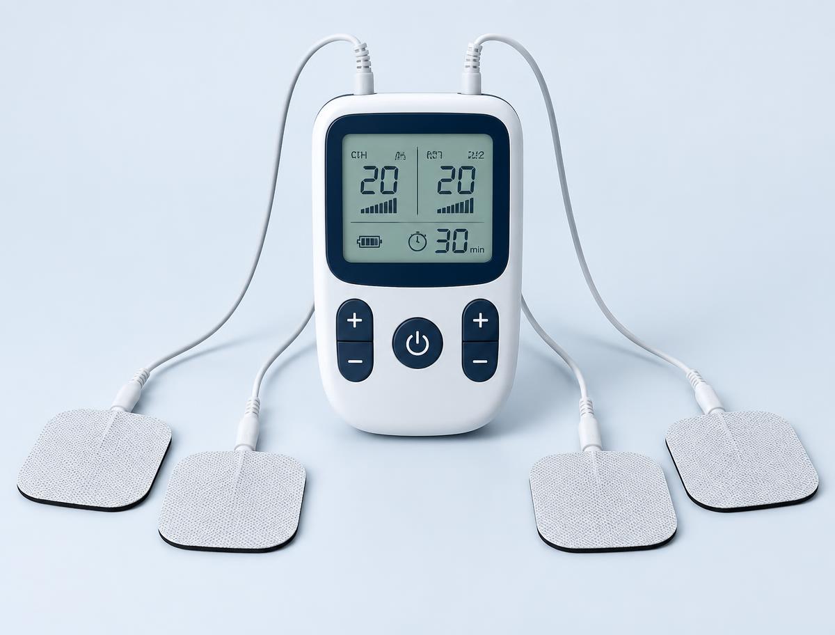 Dual-channel TENS and EMS unit